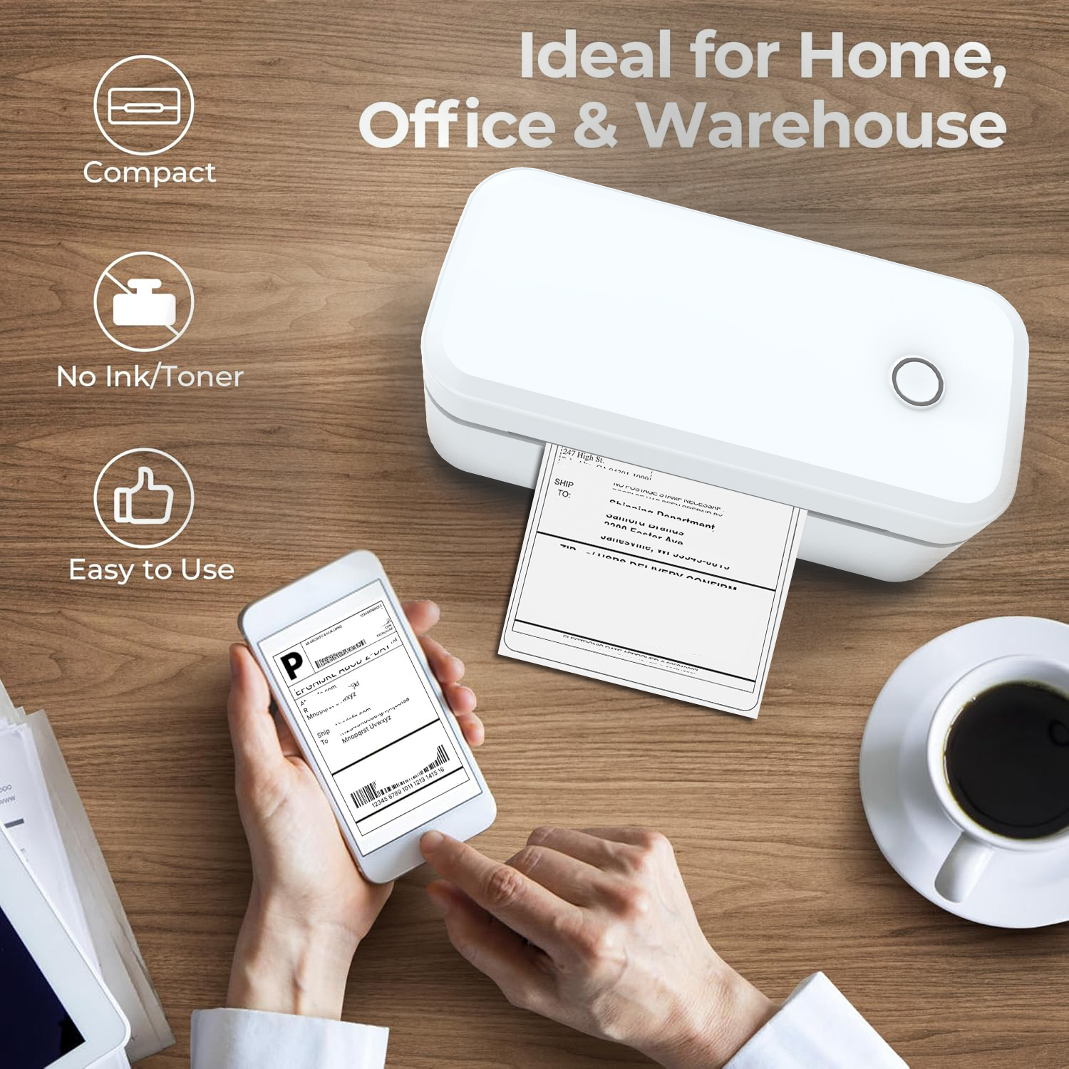 Commercial Label Printing Machine - Marklife X4 Bluetooth Thermal Label Printer