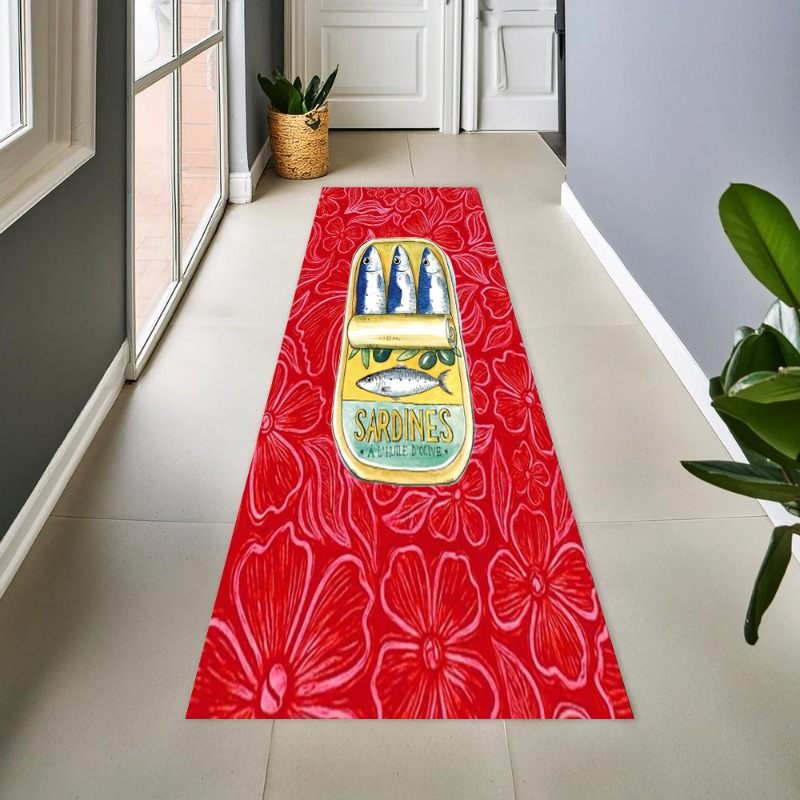 Commercial Printing & Packaging Pvt Ltd - Retro Canned Sardine Long Runner Rug