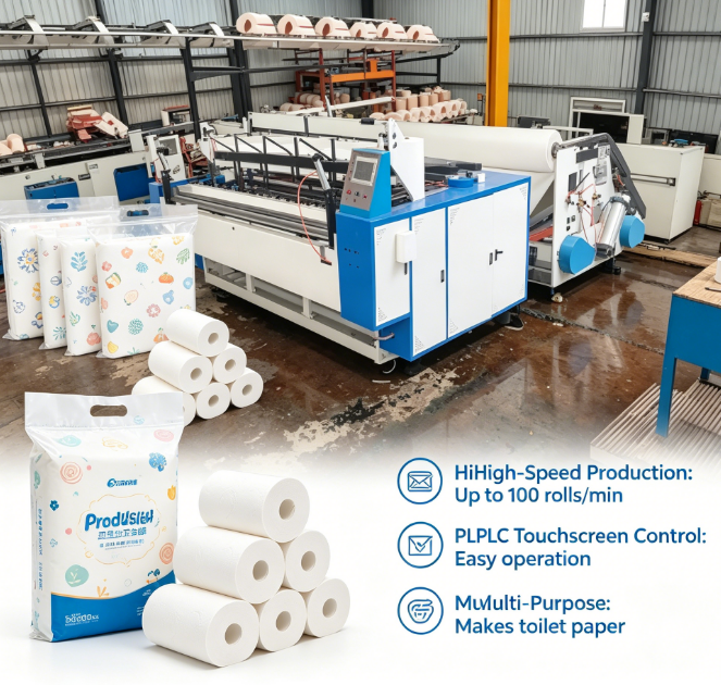 Commercial Printing & Packaging Pvt Ltd - Customized Kitchen Paper Towel Making Machine