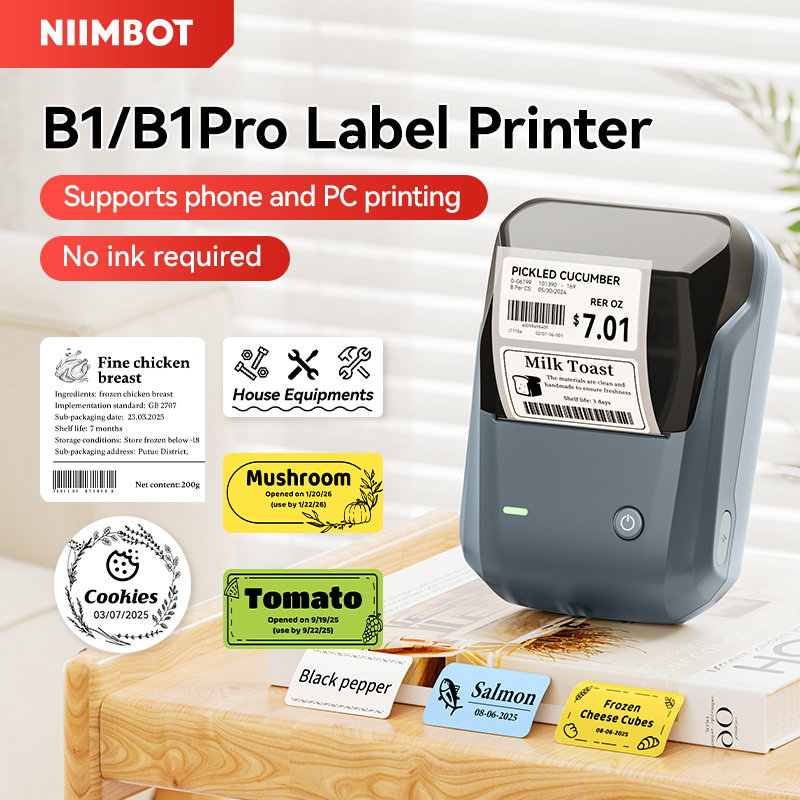 Commercial Label Printing Machine - Niimbot B1/B1 PRO Thermal Label Printer