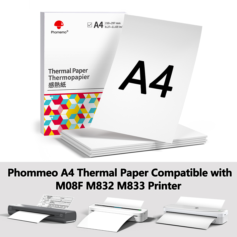 Phomemo Thermal Paper A4 Print – Commercial Label Printing Machine recenzja i cena