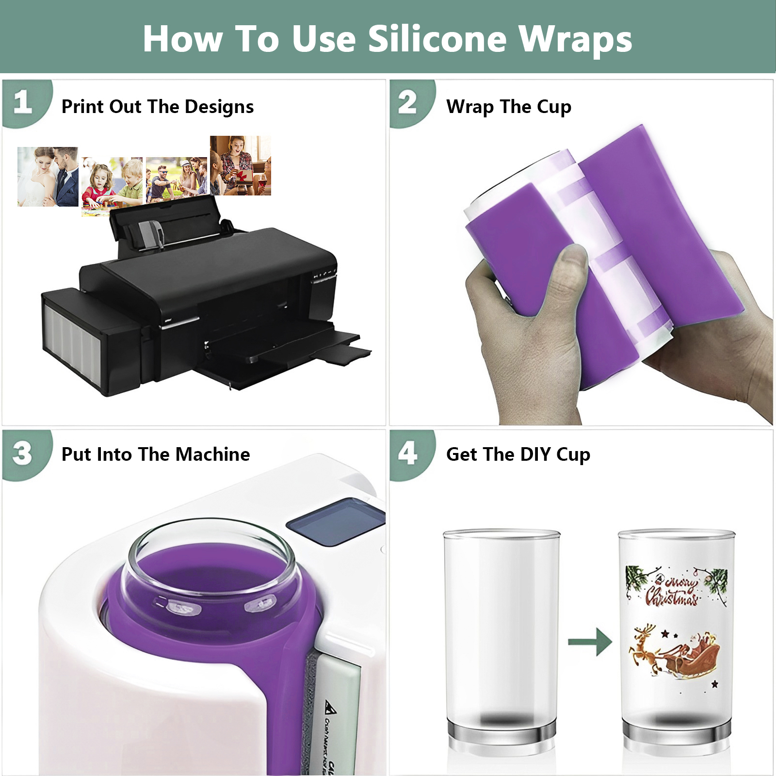 3Pcs Sublimation Tumbler Wrap  – Commercial Printing Press recenzja i cena