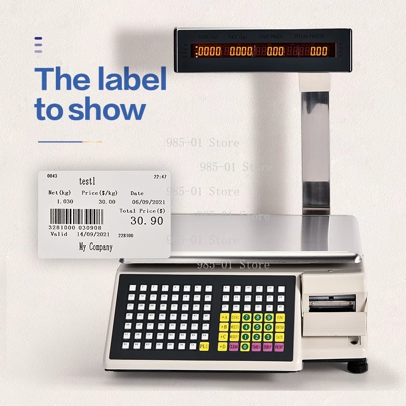 Electronic Scale with Adhesive – Commercial Label Printing Machine recenzja i cena