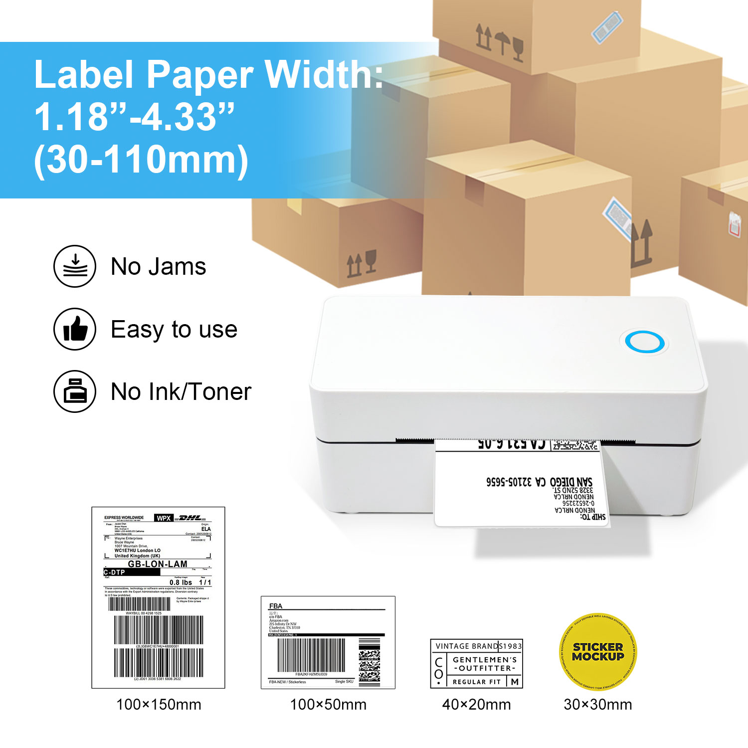 OEM 110mm 4*6Inch Direct Therm – Commercial Label Printing Machine recenzja i cena