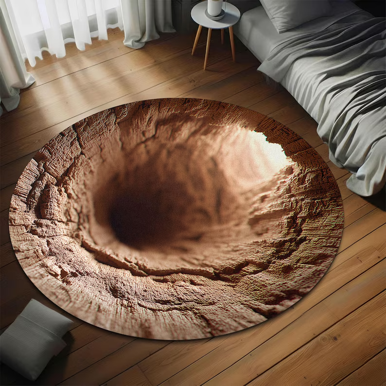 3D Mountain Hole Printed Rug M – Wholesale Commercial Printing recenzja i cena