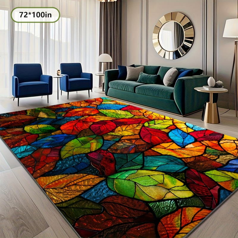 VIKAMA Stained Glass Leaf Prin – Commercial Glass Printing recenzja i cena
