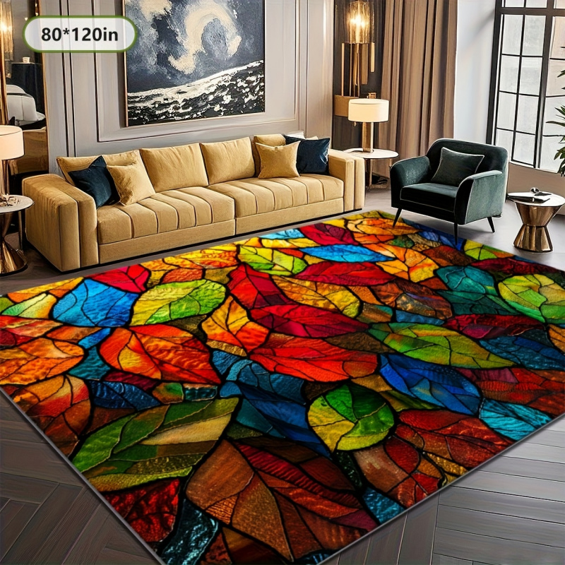 VIKAMA Stained Glass Leaf Prin – Commercial Glass Printing recenzja i cena