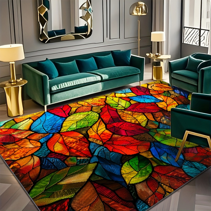 VIKAMA Stained Glass Leaf Prin – Commercial Glass Printing recenzja i cena