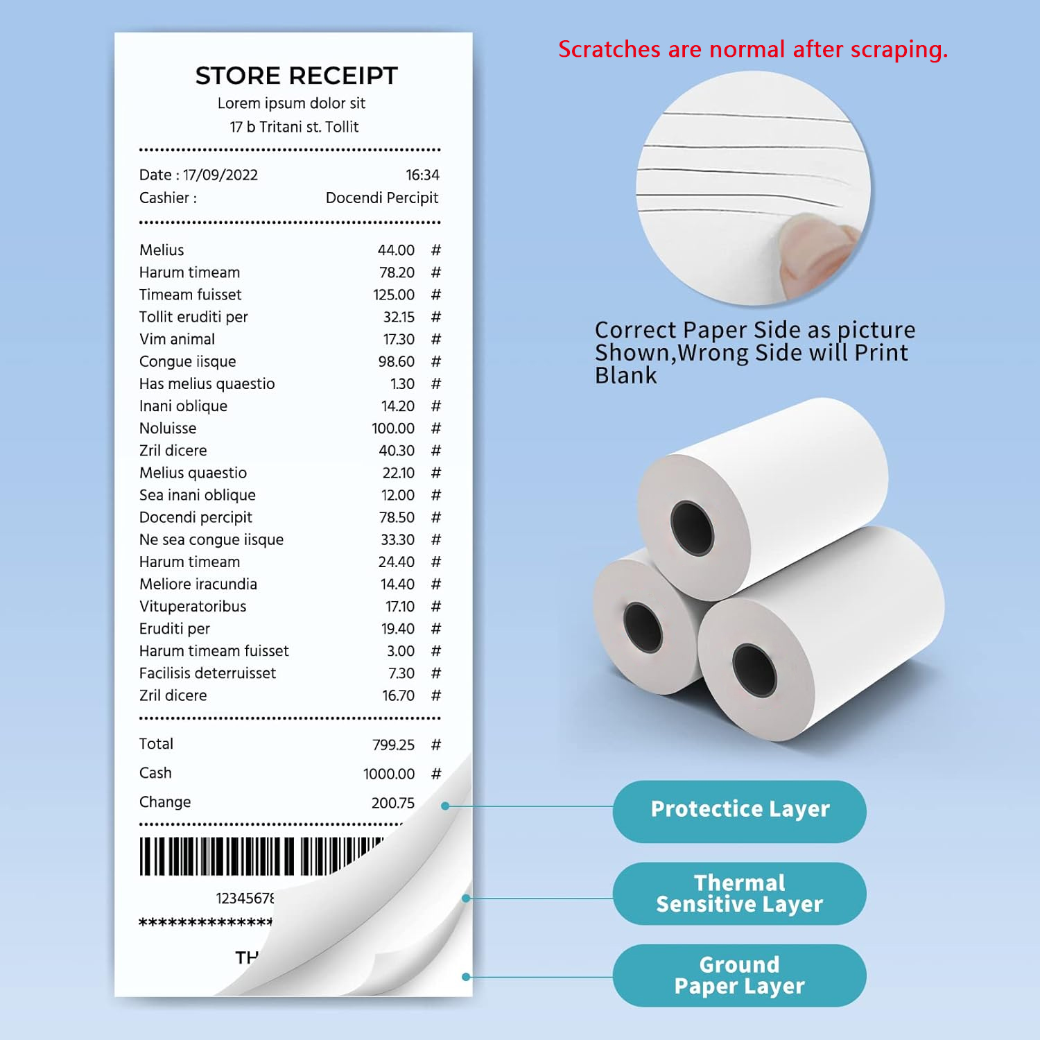 80MM Thermal Receipt Paper 3/6 – Commercial Printing Machine recenzja i cena