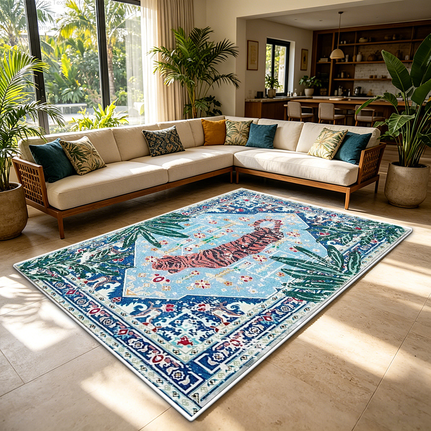Retro Jungle Tiger Print Livin – Wholesale Commercial Printing recenzja i cena