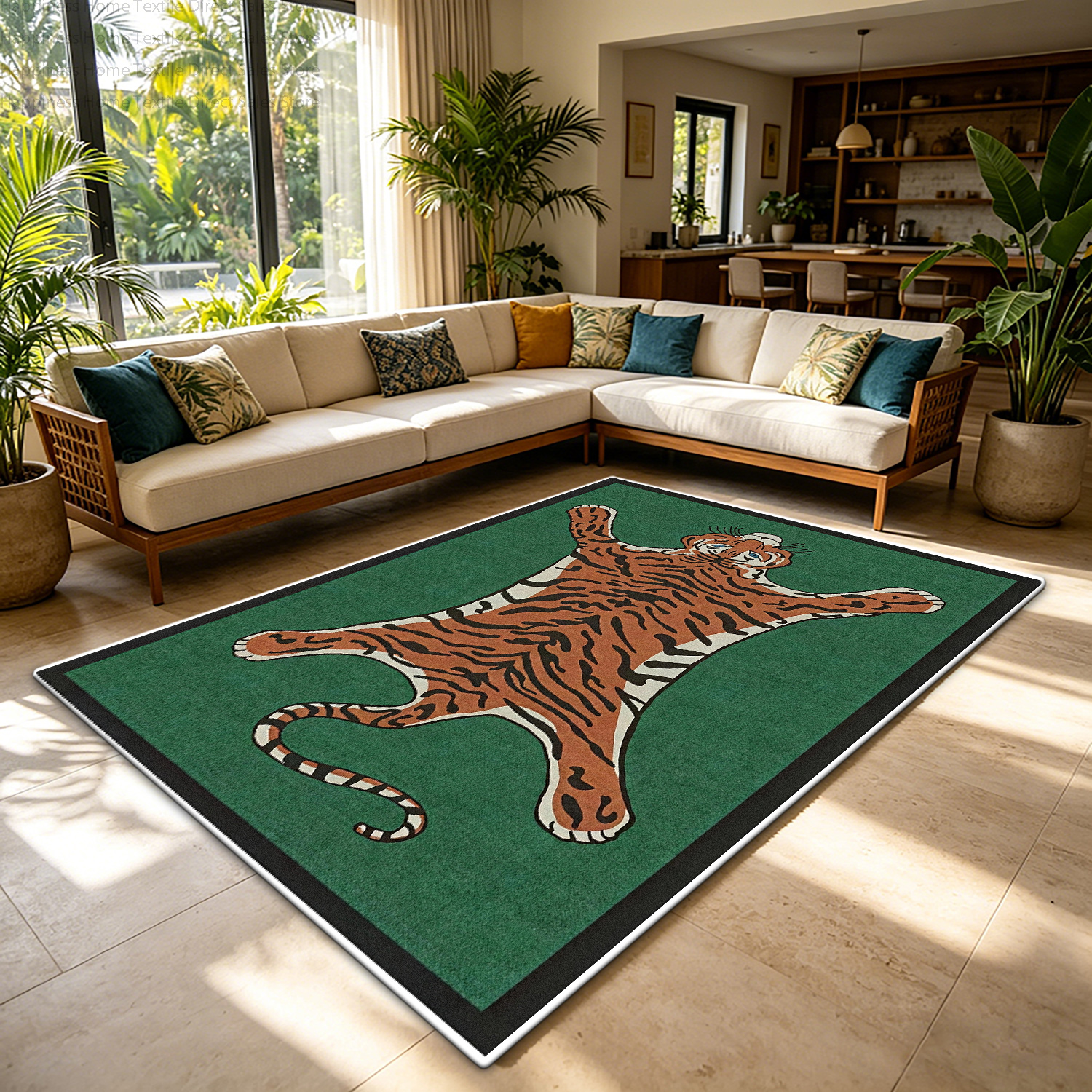 Retro Jungle Tiger Print Livin – Wholesale Commercial Printing recenzja i cena