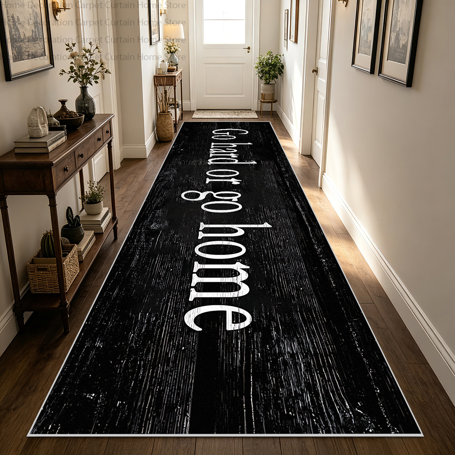 Black Vintage Wood Print Hallw – Wholesale Commercial Printing recenzja i cena