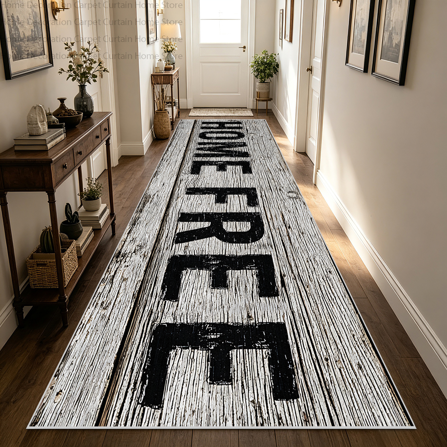 Black Vintage Wood Print Hallw – Wholesale Commercial Printing recenzja i cena