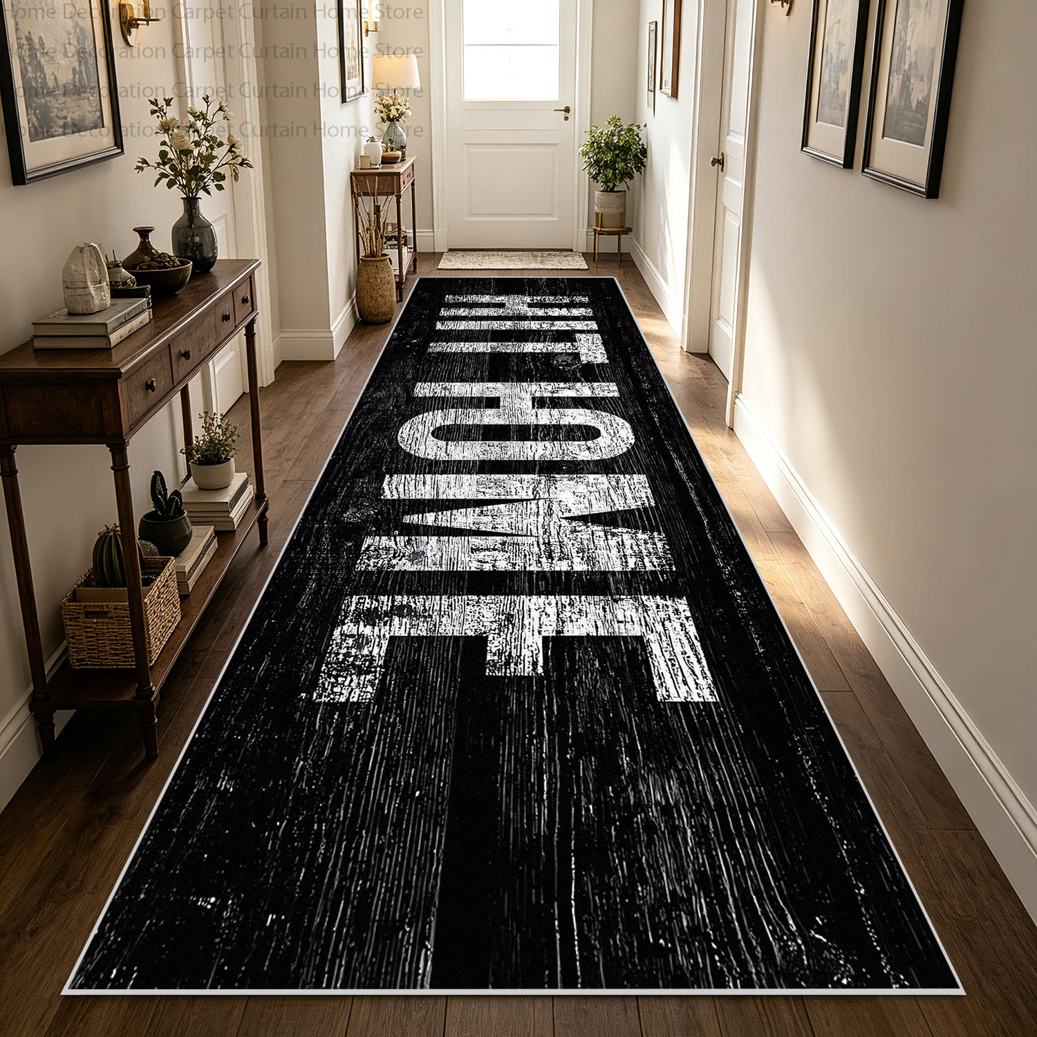 Black Vintage Wood Print Hallw – Wholesale Commercial Printing recenzja i cena