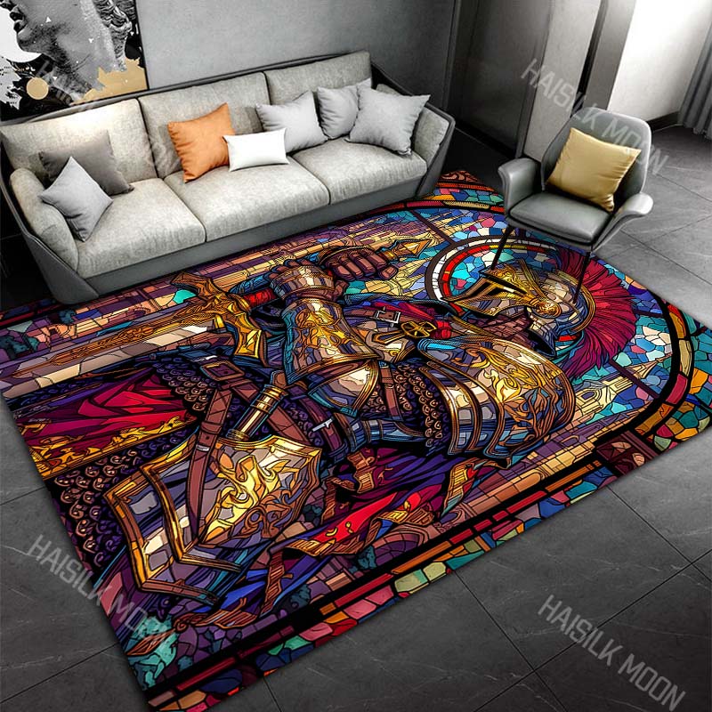 Stained glass knight with swor – Commercial Glass Printing recenzja i cena