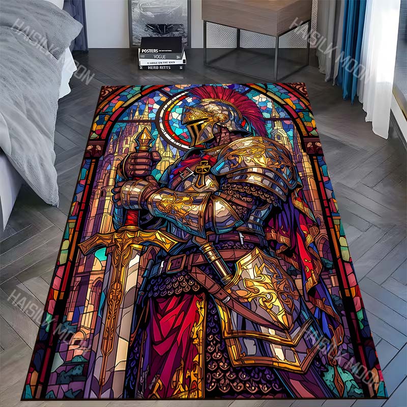Stained glass knight with swor – Commercial Glass Printing recenzja i cena