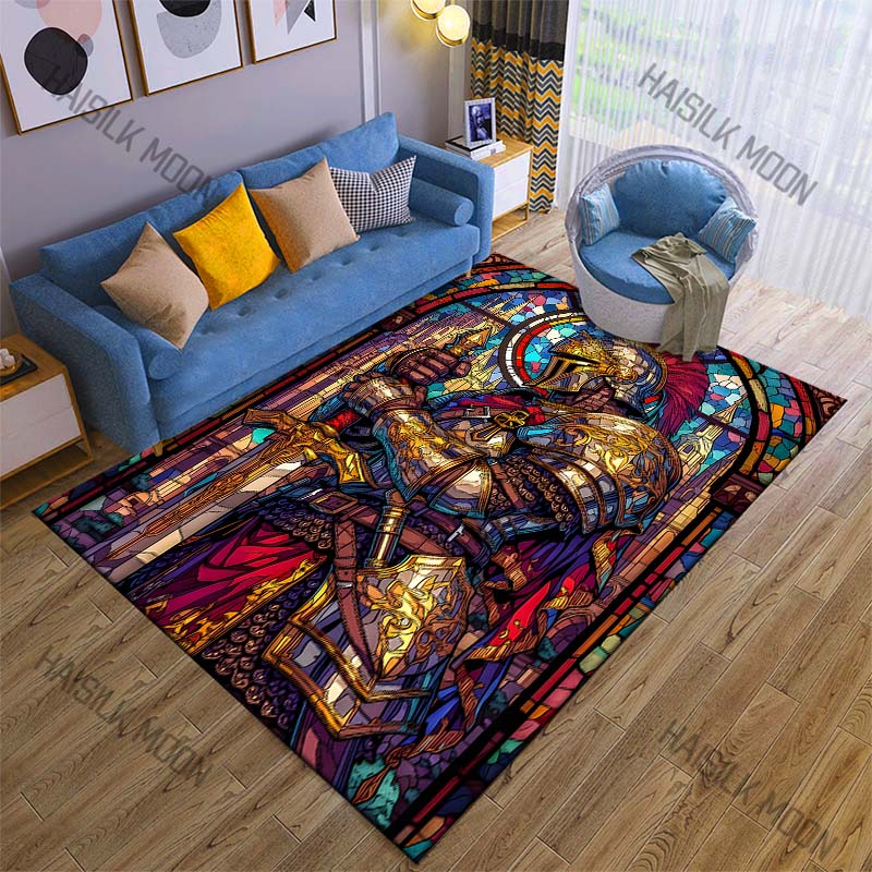 Stained glass knight with swor – Commercial Glass Printing recenzja i cena