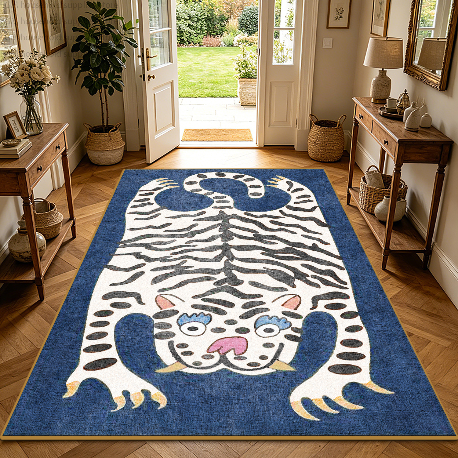 Boho Tiger Print Retro Carpet  – Wholesale Commercial Printing recenzja i cena