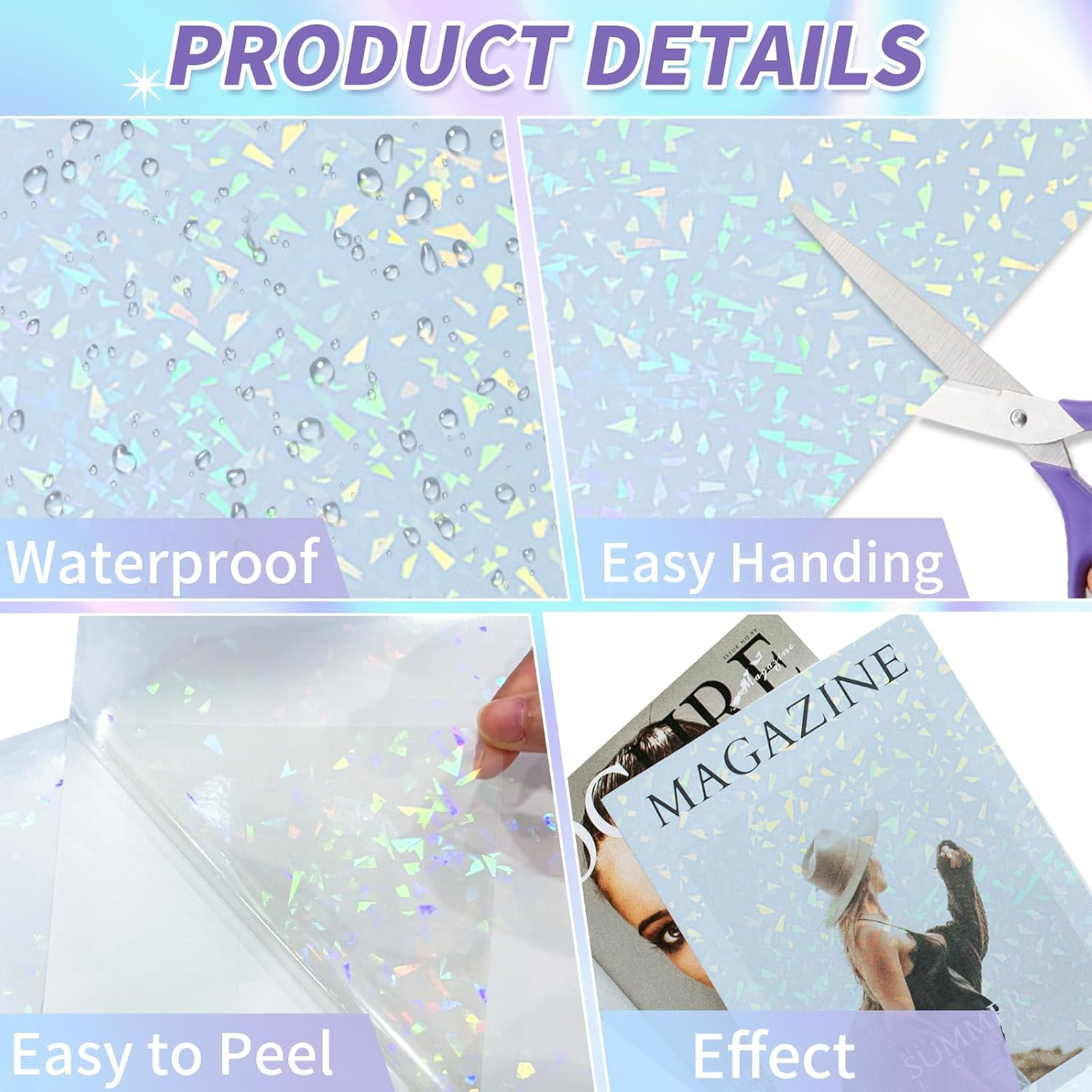 50 Sheets A4 Size Holographic  – Laminator Cold Roll recenzja i cena
