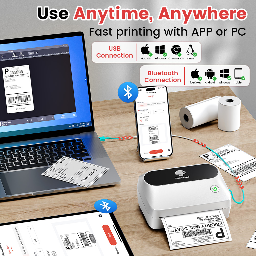M421 Portable Bluetooth 4x6 Th – Commercial Label Printing Machine recenzja i cena