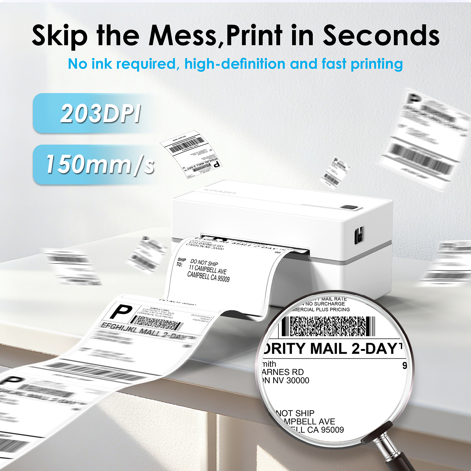 Thermal Label Printer -4x6 Shi – Commercial Label Printing Machine recenzja i cena
