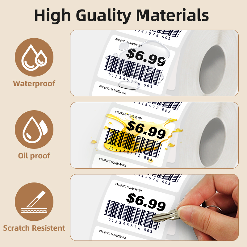 5 Rolls of White Label Sticker – Commercial Printing Machine recenzja i cena