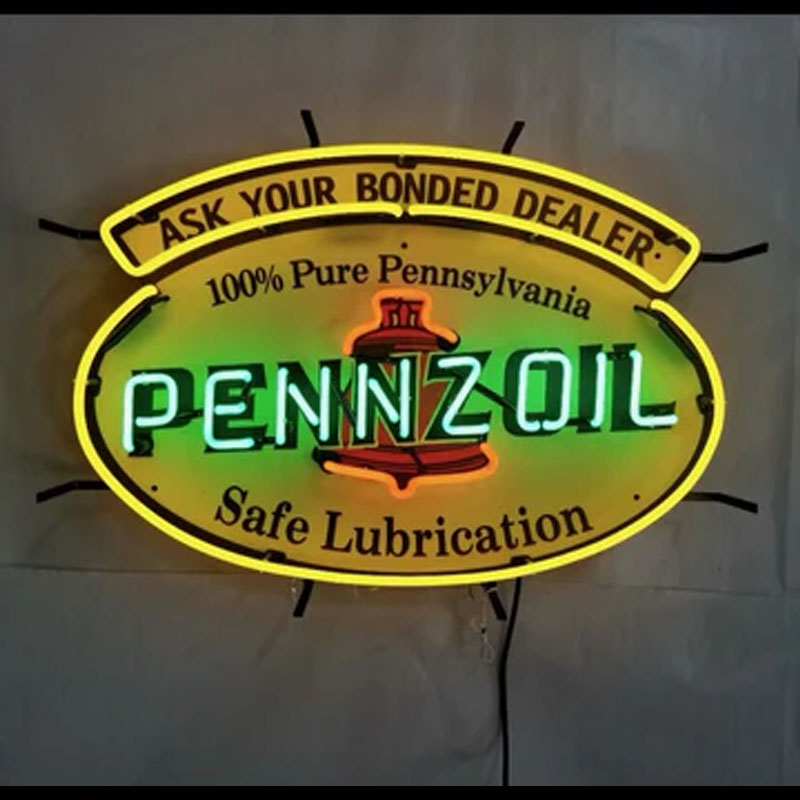 Neon Signs for pennzoi Gas Han – Commercial Glass Printing recenzja i cena