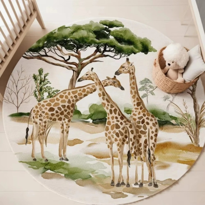 Circular Carpet Zoo Giraffe El – Wholesale Commercial Printing recenzja i cena